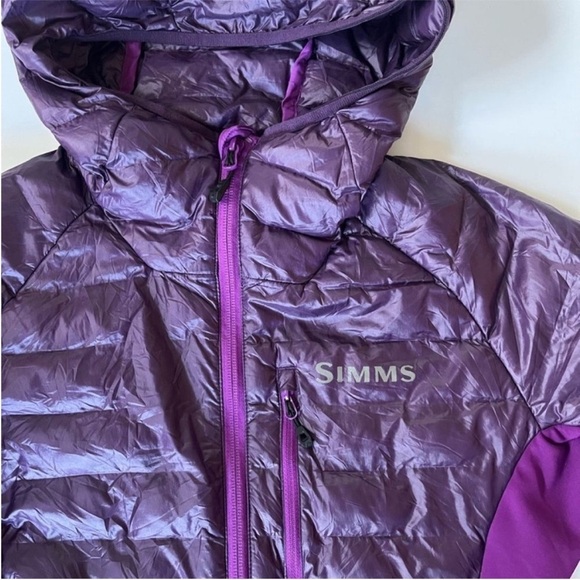 Simms Women’s ExStream BiComp Hooded Jacket Purple Size XS PrimaLoft - Picture 5 of 14